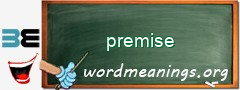 WordMeaning blackboard for premise